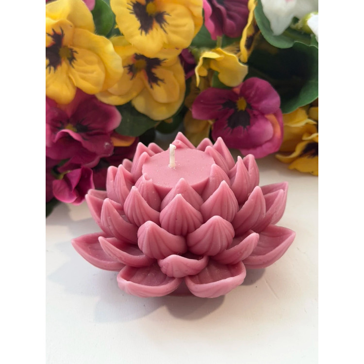 Ароматна свещ от соев и пчелен восък Водна Лилия М578