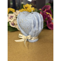 Ароматна свещ от соев восък Сърце