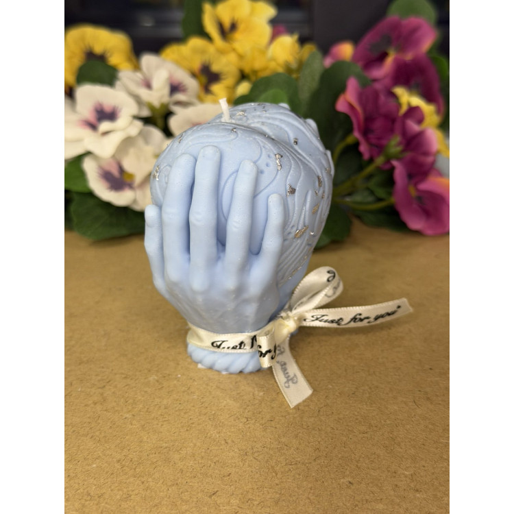 Ароматна свещ от соев восък Сърце