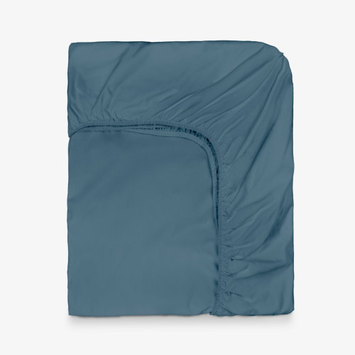 Чаршаф с ластик Ранфорс Нюанси син