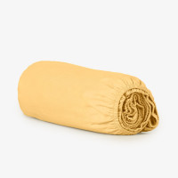 Чаршаф с ластик Ранфорс Нюанси жълто 120/200/30