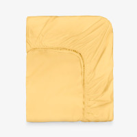 Чаршаф с ластик Ранфорс Нюанси жълто 120/200/30
