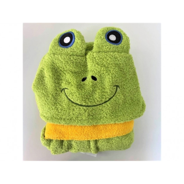 Детски халат за баня - жабка