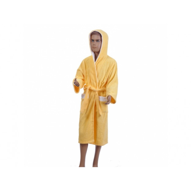 Детски халат за баня - жълт