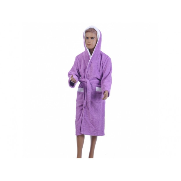 Детски халат за баня - лилав