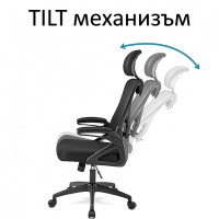 Директорски ергономичен стол ERGO MESH LYRA черен