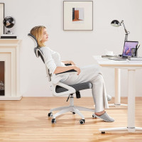 Директорски ергономичен стол ERGO MESH LYRA сив