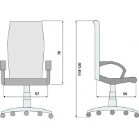 Директорски стол Royal Seat кафяв