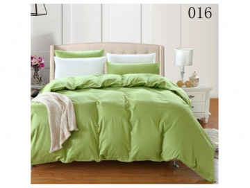 Двуцветно спално бельо от 100% памук Лайм/Бяло