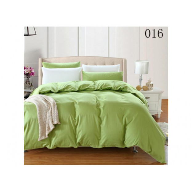 Двуцветно спално бельо от 100% памук Лайм/Бяло