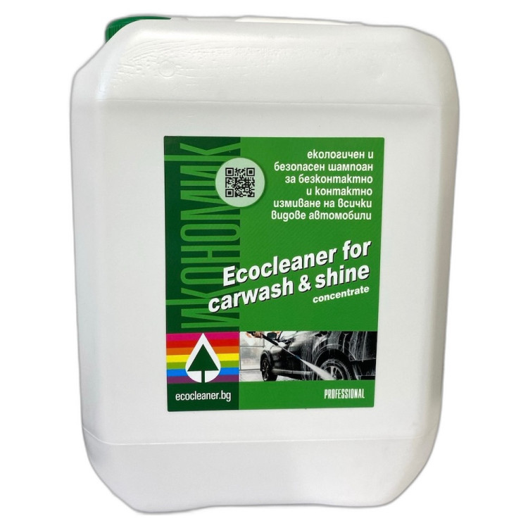 Ecocleaner for Carwash & Shine: Препарат за миене на кола и блясък 5л.