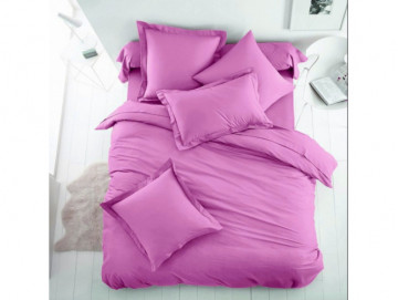 Едноцветно спално бельо от 100% памук ранфорс - Светло Лилаво