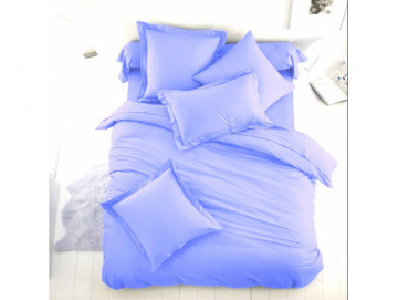 Едноцветно спално бельо от 100% памук ранфорс - Светло Синьо