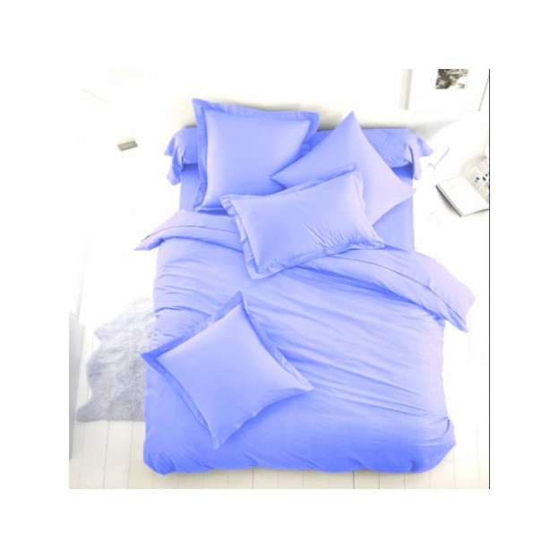 Едноцветно спално бельо от 100% памук ранфорс - Светло Синьо