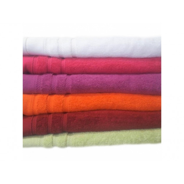 Едноцветна хавлиена кърпа микропамук - Лайм