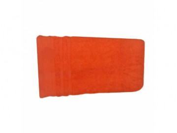Едноцветна хавлиена кърпа микропамук - Оранжева