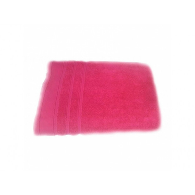 Едноцветна хавлиена кърпа микропамук - Розова