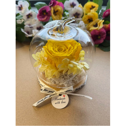 Естествена вечна роза J3