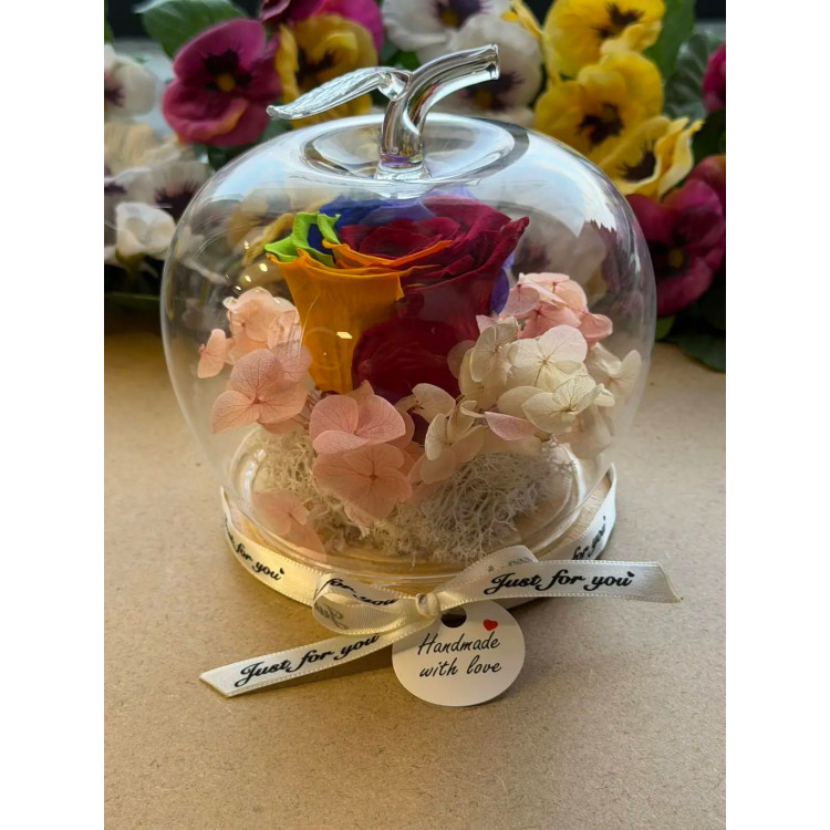 Естествена вечна роза J5