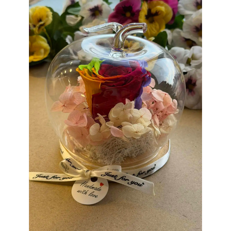 Естествена вечна роза J5