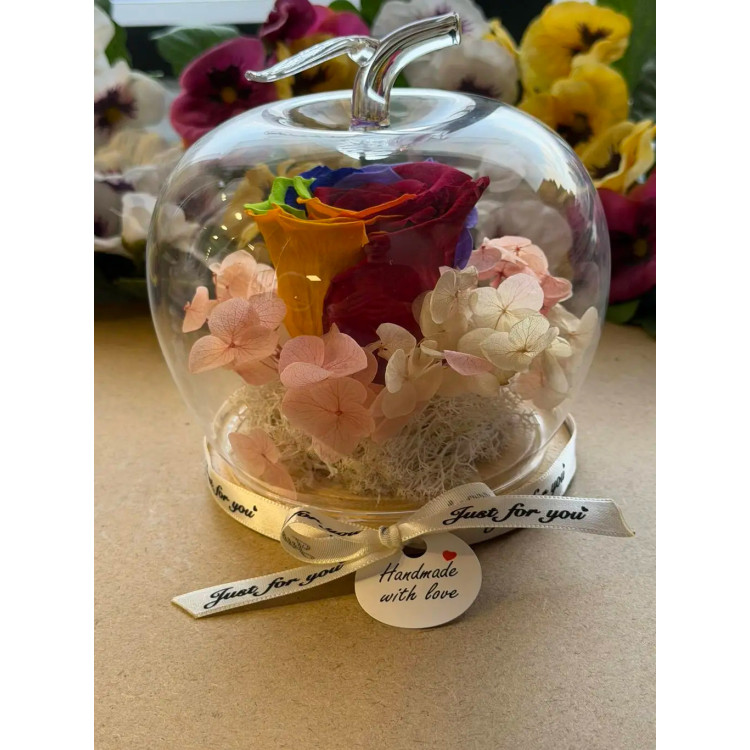 Естествена вечна роза J5