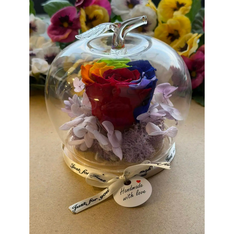 Естествена вечна роза J10