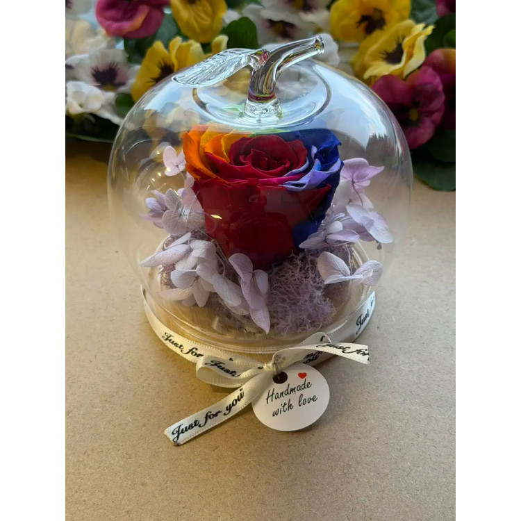 Естествена вечна роза J10