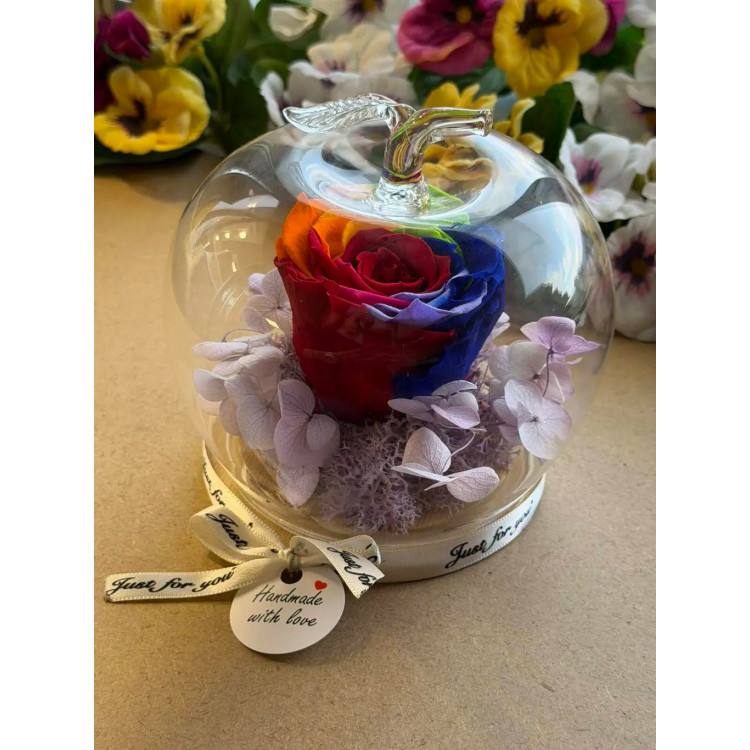 Естествена вечна роза J10