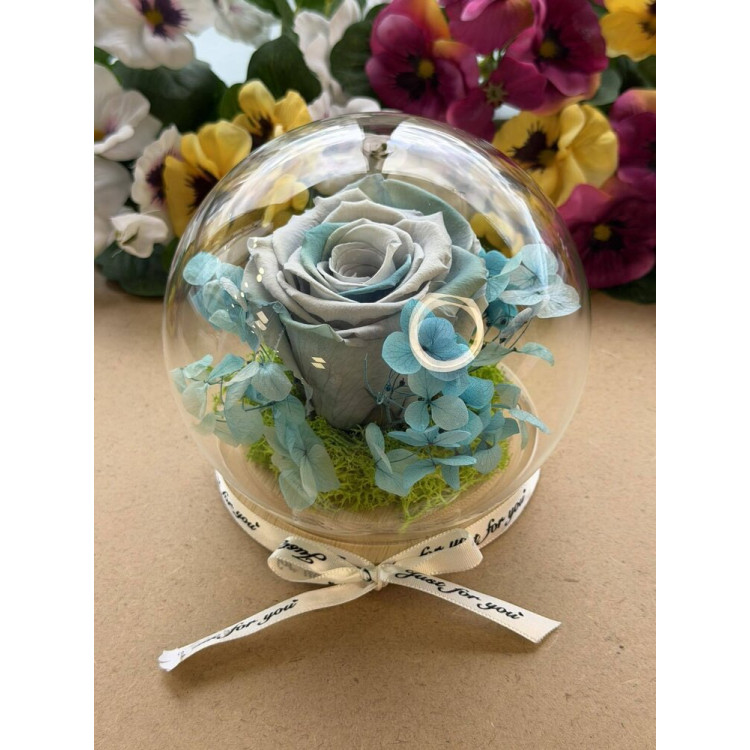 Естествена вечна роза J12