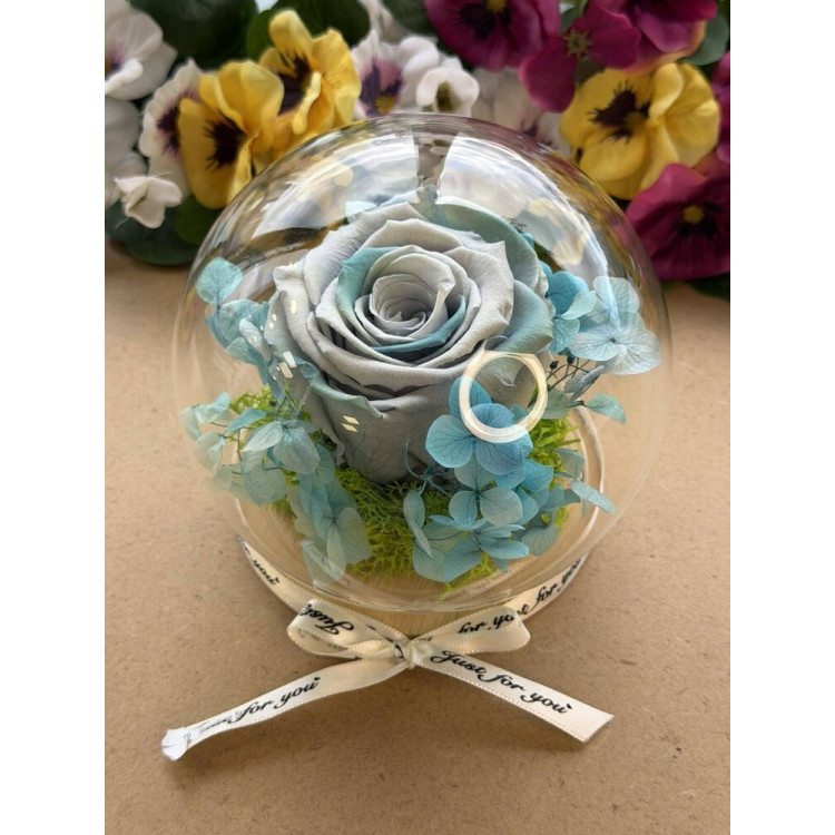 Естествена вечна роза J12