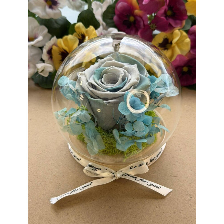 Естествена вечна роза J12