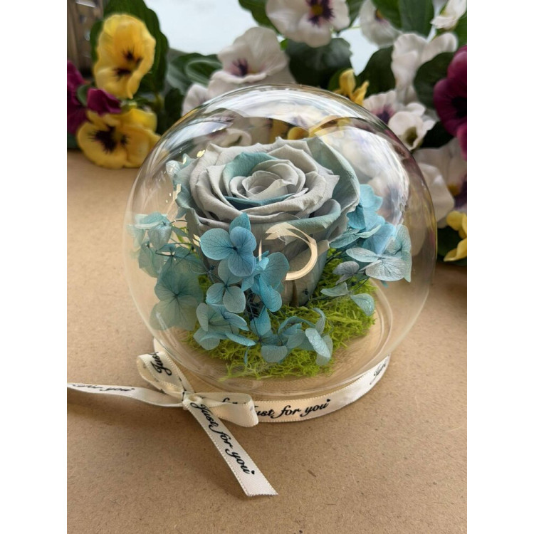 Естествена вечна роза J12