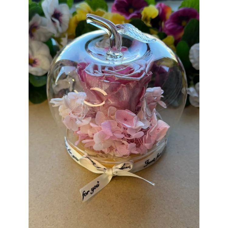 Естествена вечна роза J14