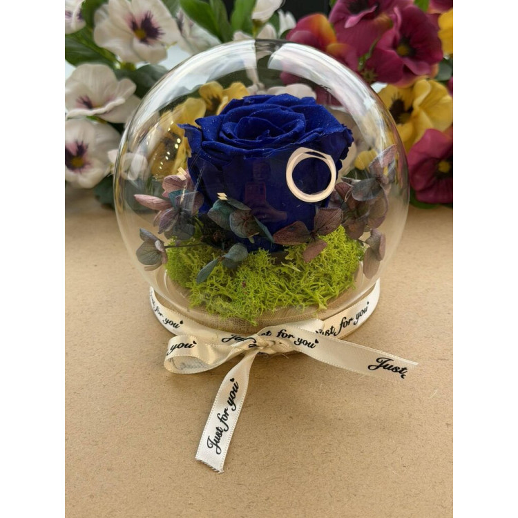 Естествена вечна роза J14