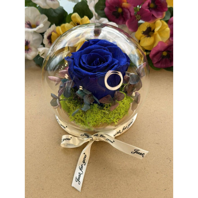 Естествена вечна роза J14