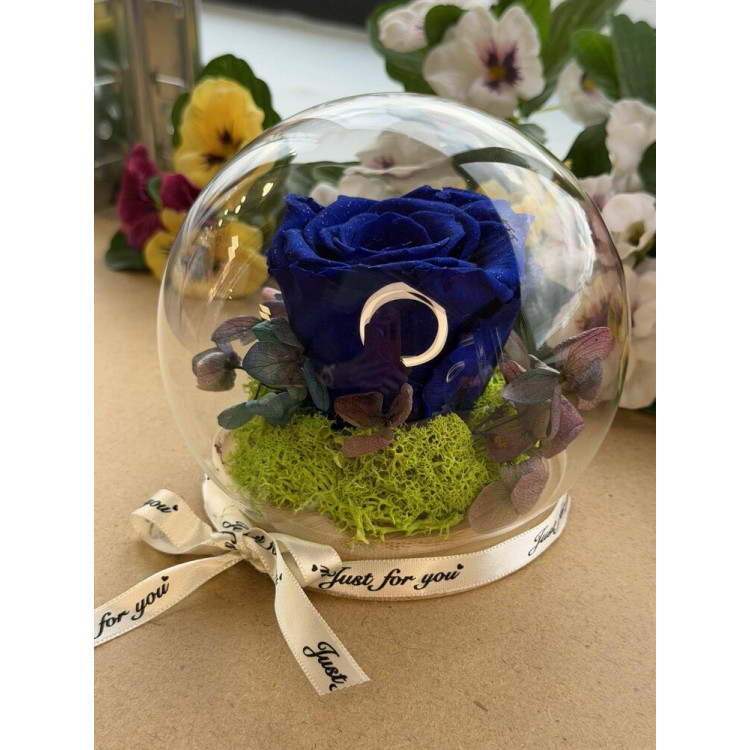 Естествена вечна роза J14