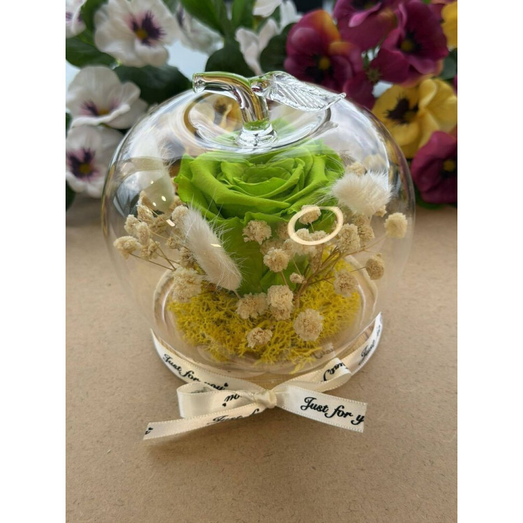 Естествена вечна роза J15