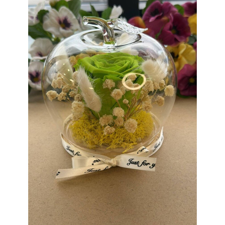 Естествена вечна роза J15