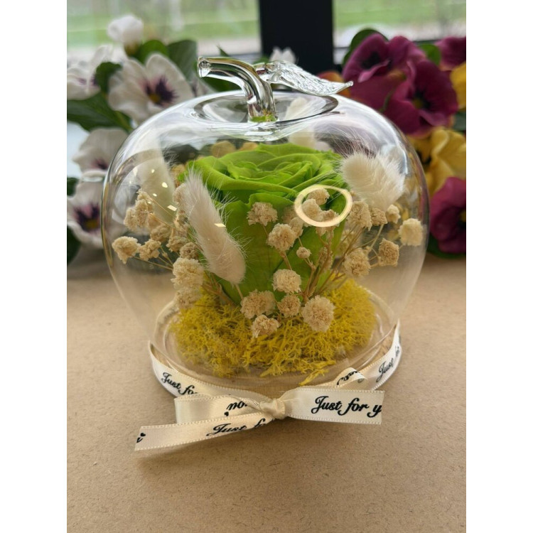 Естествена вечна роза J15