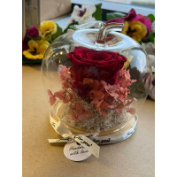 Естествена вечна роза J16