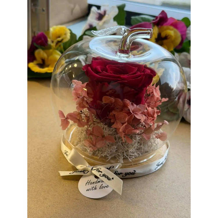 Естествена вечна роза J16