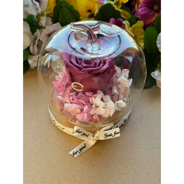 Естествена вечна роза J17