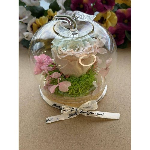 Естествена вечна роза J17