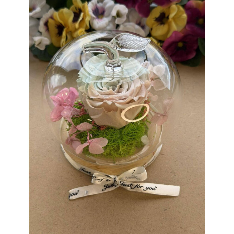 Естествена вечна роза J17