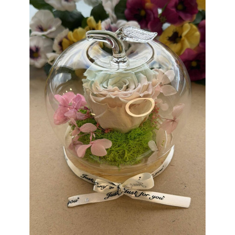 Естествена вечна роза J17