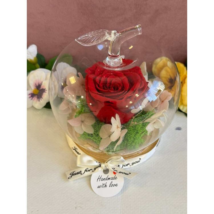 Естествена вечна роза J18