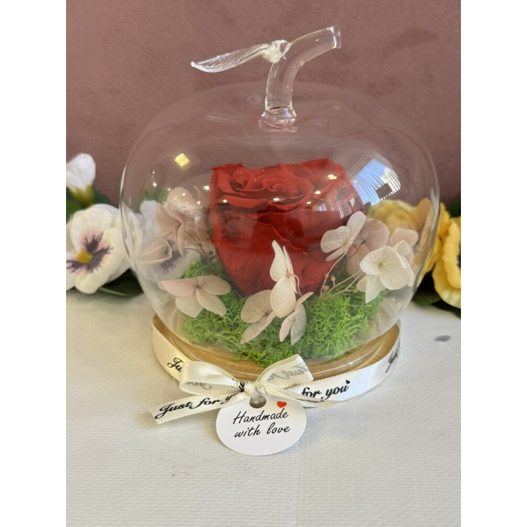 Естествена вечна роза J18