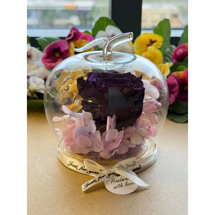 Естествена вечна роза J18