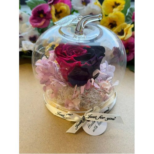 Естествена вечна роза J20