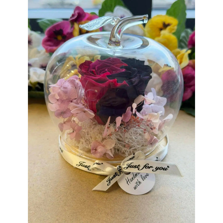 Естествена вечна роза J20